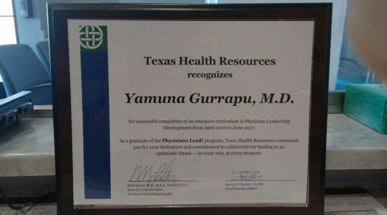 Recognized by Texas Health Resources